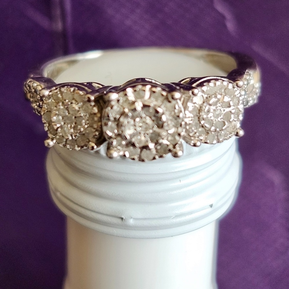 Diamond Women's Ring  .925 silver